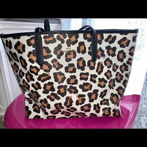 Coach City Tote In Ocelot Print Coated Canvas
